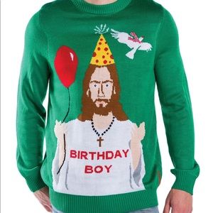 Size medium Tipsy Elves “birthday boy” sweater